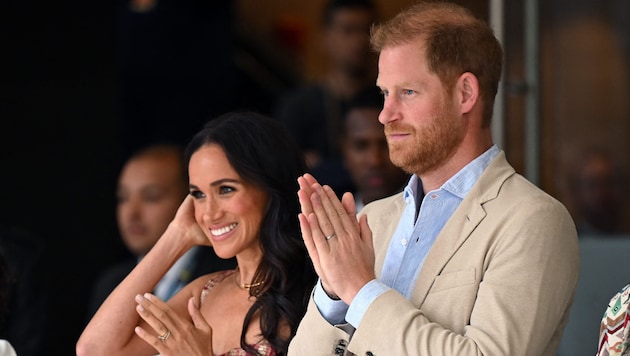 Prince Harry and Duchess Meghan have two children. (Bild: APA Pool/RAUL ARBOLEDA / AFP)