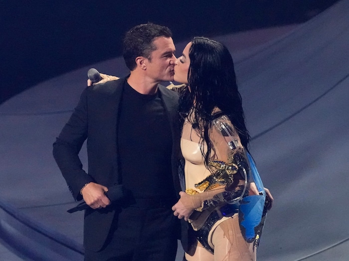 US-Sängerin Katy Perry (39, „Teenage Dream“) nahm den Ehrenpreis Video Vanguard Award in ...