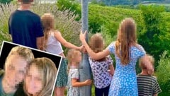 Eine Großfamilie aus Wels in Oberösterreich: glücklich, aber finanziell schwer am Limit (Bild: privat, Krone KREATIV)