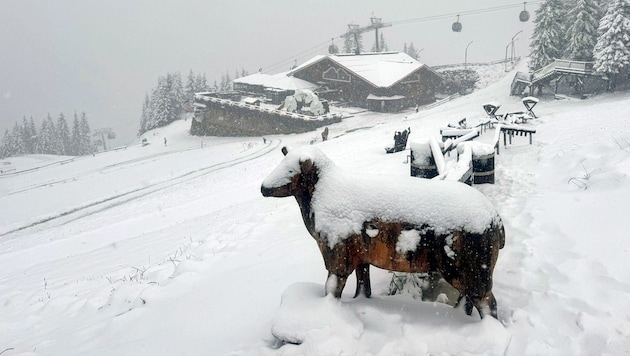 The change in the weather has already left its mark on the Planai. (Bild: Planai/Walcher)