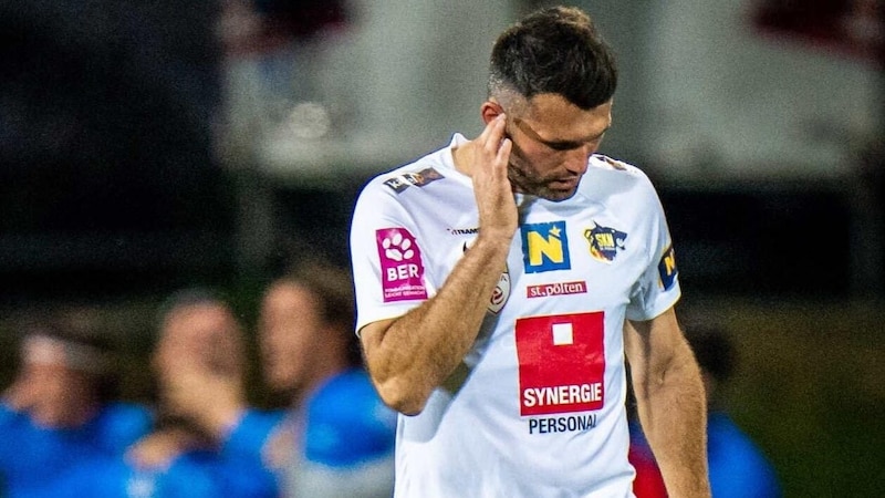 Dario Tadic ended up on the sidelines at St. Pölten. (Bild: GEPA pictures/ Edgar Eisner)