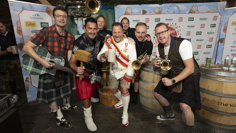 Johann Pittermann and "die Lauser" (Bild: Wiener Kaiser Wiesn/Bubu Dujmic)