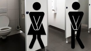 Viele Menschen drücken sich vorm „Drücken“ auf öffentlichen Toiletten. (Bild: Krone KREATIV/leomalsam, Polina Tomtosova – stock.adobe.com)