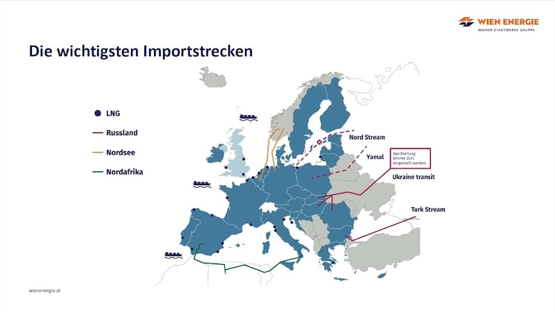 Woher kommt in Zukunft Wiens Gas? (Bild: Wien Energie)