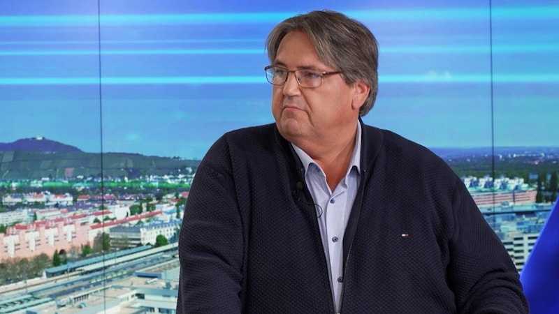 SPÖ spokesman and trade unionist Josef Muchitsch in an interview with krone.tv (Bild: krone.tv )