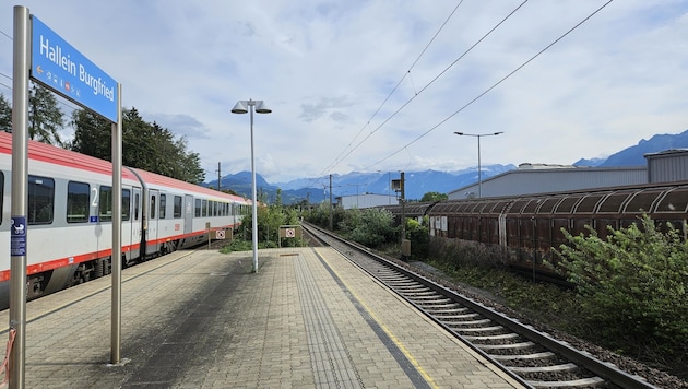 Der S-Bahn-Halt in Hallein-Burgfried wird in den kommenden Monaten erweitert. (Bild: ÖBB/Mosser)