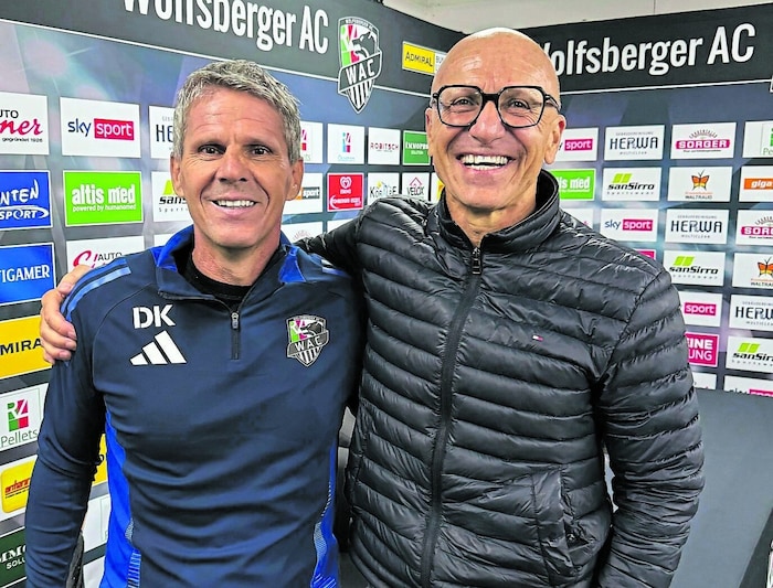 Wieder versöhnt: Kühbauer und Türmer.