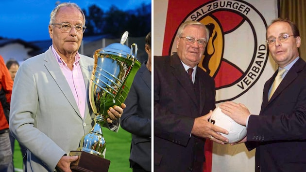 From 2024 back to 2021: Herbert Hübel's era as president of the Salzburg Football Association comes to an end on Saturday. (Bild: Tröster Andreas/Andreas Tröster, Jock Maislinger)