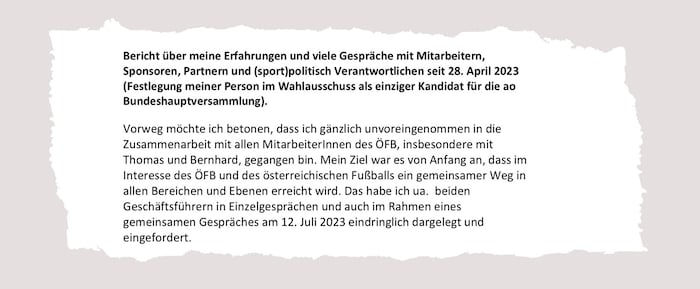 Excerpt from the report