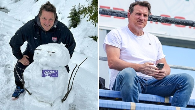 Fußball-Legende Andreas Herzog ist schon in Winterstimmung. (Bild: instagram.com/herzerl10, GEPA)