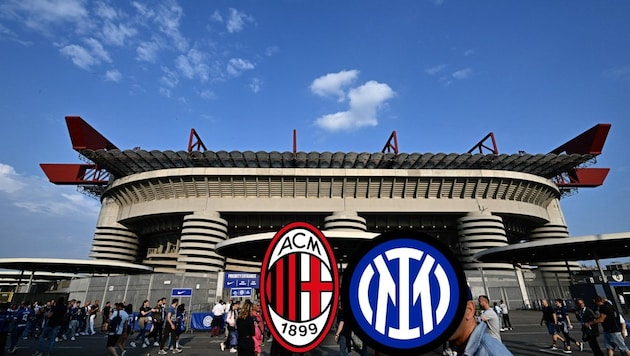 The Meazza Stadium will soon be obsolete. (Bild: SID)