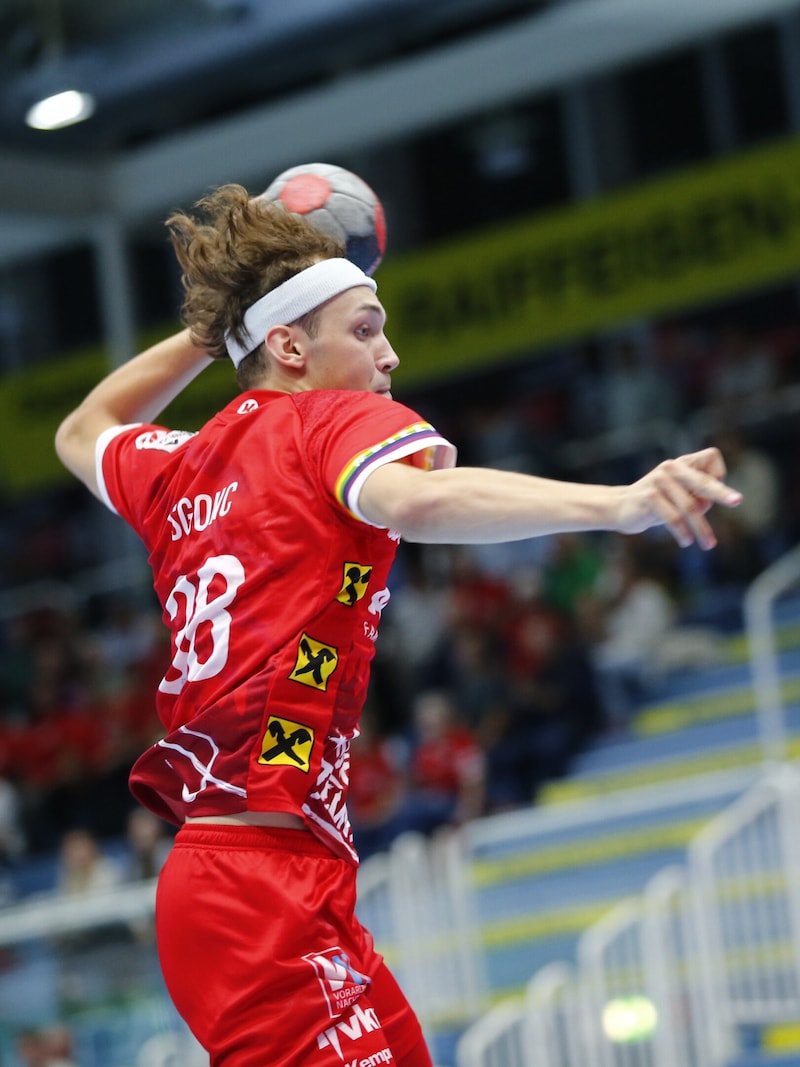 Harder's Lennio Sgonc converted four of his five chances to score. (Bild: ALPLA HC HARD/Alexandra KOESS)