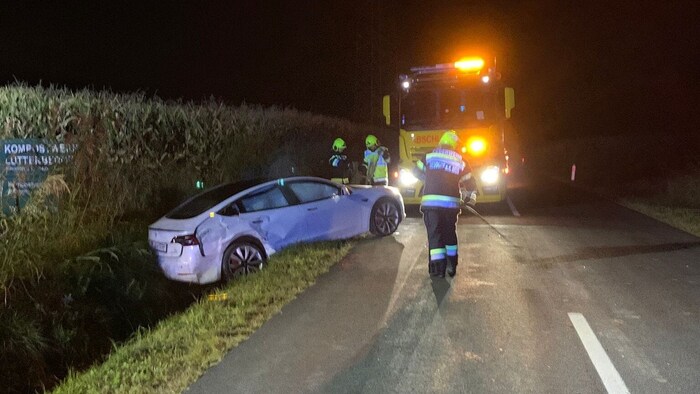 Die Feuerwehren Gabersdorf und Neudorf warem im Einsatz.