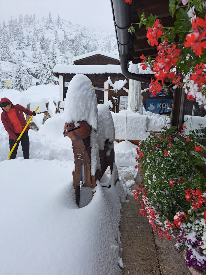 We are already busy shoveling snow there.