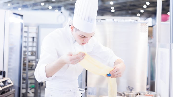 Eindrücke von den Worldskills in Lyon, Tag drei: Koch Silvius Pink