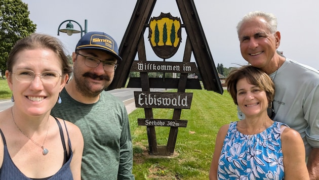 Familie Wanker aus Pittsburg auf Besuch in Eibiswald (Bild: zVg)