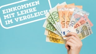 Knapp eine Million Beschäftigte haben einen Lehrabschluss. Die „Krone“ zeigt, ab wann sie beim Einkommen über dem Durchschnitt liegen und ab wann sie zur Elite zählen. (Bild: Krone KREATIV/Stock Adobe)