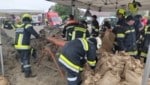 Unwetter haben zahlreiche Straßensperren und Verkehrseinschränkungen mit sich gebracht und Einsatzkräfte österreichweit zu Hunderten Einsätzen gerufen. Bild: Feuerwehr Hadersdorf  (Bild: APA/FF HADERSDORF AM KAMP)