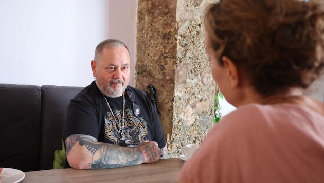 Bruno Tramposch im Gespräch mit Redakteurin Claudia Thurner (Bild: Birbaumer Johanna)