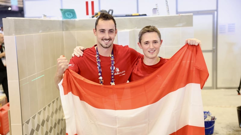 Considered a medal hope: Fiesenleger Florian Gruber and expert Andreas Stiegler (Bild: Florian Wieser)