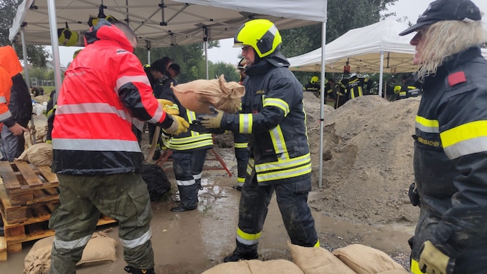 Einsatzkräfte in Hadersdorf am Kamp