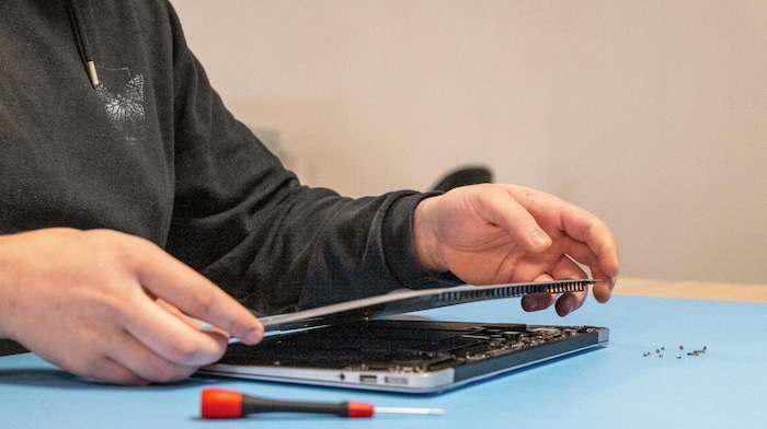 Die Artikel werden repariert und danach wieder verkauft.