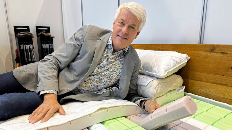 Spittal sleep expert and mattress developer Helmhart Kuttin. (Bild: Wallner Hannes)