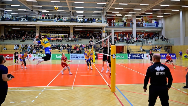 The Jufa hall is often well filled at Aich home games - now it is threatened with closure. (Bild: GEPA pictures)