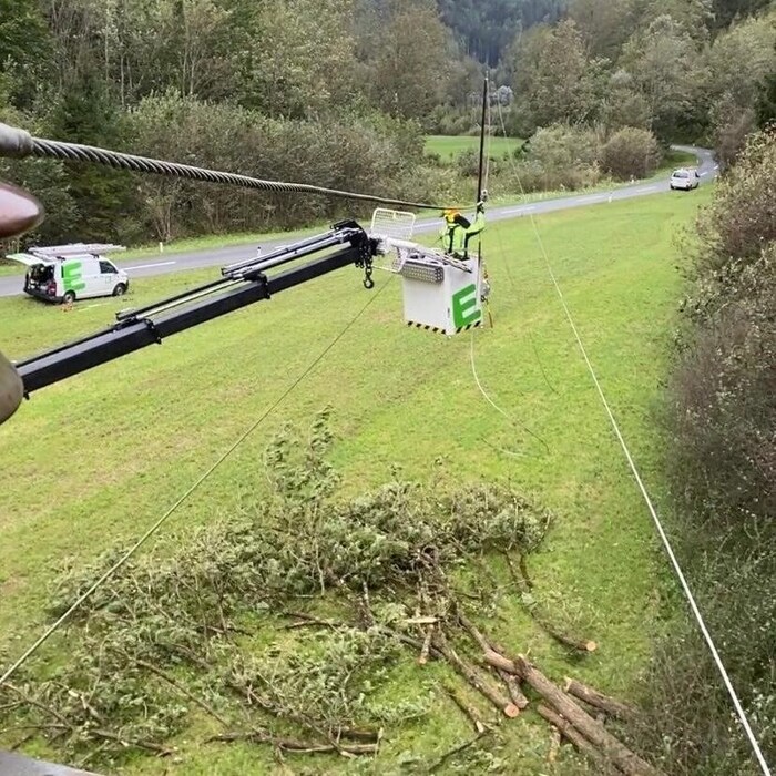 Die Mitarbeiter der Energie Steiermark arbeiten auf Hochtouren.