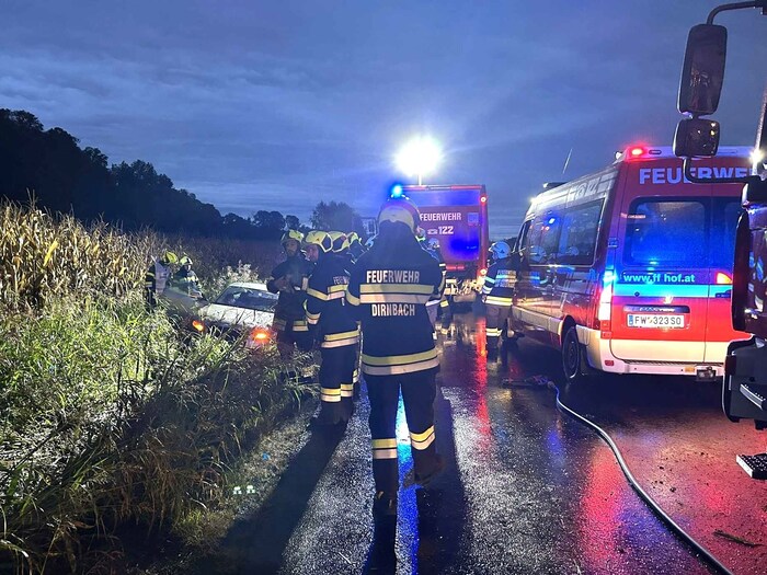 Die Feuerwehren Dirnbach und Hof bei Straden rückten aus.