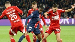 Viele Brest-Spieler, aber kein Erfolg gegen PSG ... (Bild: AFP)