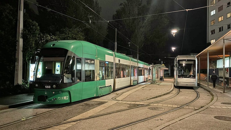 Spooky scenes on Saturday evening on the Graz public transport network (Bild: Steirerkrone)