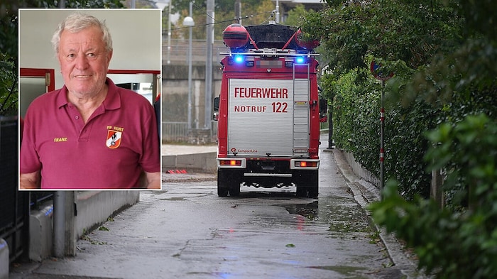 Franz H. (75) half als Reservist, stürzte bei Not-Auspumparbeiten über eine Stiege und starb.