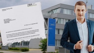 Zentralbetriebsrat Gottfried Feiertag schrieb im Namen der Belegschaft einen bösen Brief an Sven Hergovich. Der bedauert seinerseits, dass ÖVP-nahe Personalvertreter in Krisenzeiten Wahlkampf machen würden. (Bild: Krone KREATIV/Attila Molnar, Daniel Schalhas, zVg)