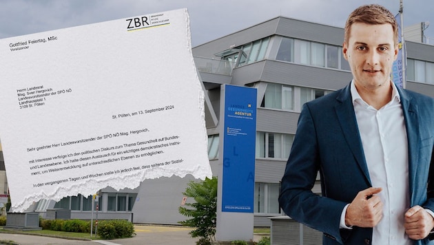 Central Works Council member Gottfried Feiertag wrote a nasty letter to Sven Hergovich on behalf of the workforce. For his part, he regrets that staff representatives close to the ÖVP are campaigning in times of crisis. (Bild: Krone KREATIV/Attila Molnar, Daniel Schalhas, zVg)