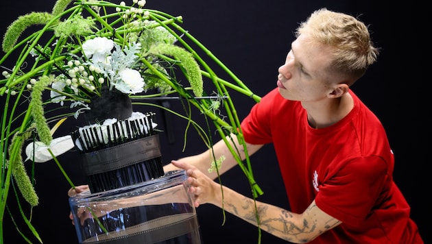 Highly concentrated: Manuel Bender at the World Vocational Championships in Lyon. (Bild: SkillsAustria/Max Slovencik/Florian Wieser)