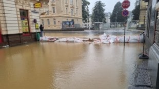 Die Kameraden geben Tipps, wie man sich vor einem Hochwasser schützen kann. (Bild: zVg)