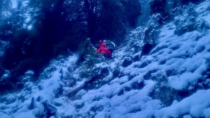 A German man had to be rescued near Gröbming on Saturday afternoon.