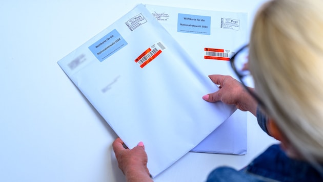 There are a few rules to follow when voting by absentee ballot. In extreme cases, the vote is invalid - for example, if the envelope is sealed with Tixo. (Bild: Werner Kerschbaummayr/WERNER KERSCHBAUMMAYR)