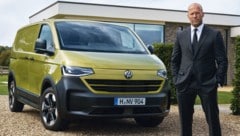 "The Transporter" Jason Statham is the advertising face for the VW Transporter. (Bild: Volkswagen)