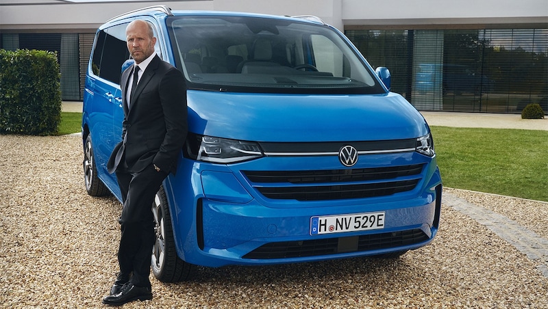 A new episode of "The Transporter" with Jason Statham in a VW bus instead of an Audi is unlikely to make it to the cinemas. (Bild: Volkswagen)