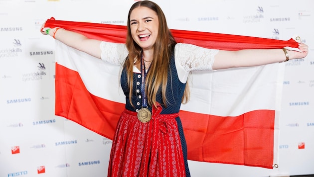 Bronze for receptionist Lisa-Marie Spörk. (Bild: Florian Wieser)