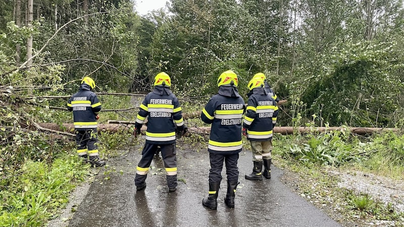 In Edelstauden (Bezirk Graz-Umgebung) richtete der Sturm auch einen enormen Schaden an. (Bild: FF Edelstauden)