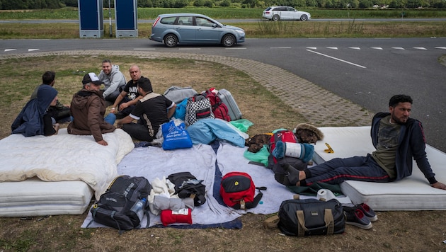 Asylum seekers in the Netherlands (archive photo) (Bild: AFP)