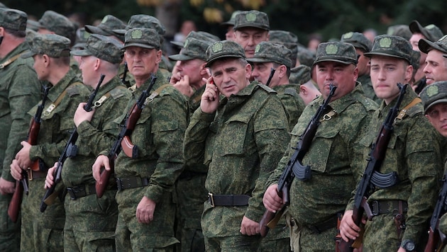 Russian reservists (Bild: APA/AFP/STRINGER)