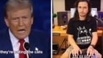 Im Video zum Song (siehe unten) spielt der Künstler Ausschnitte aus dem TV-Duell zwischen Donald Trump und Kamala Harris ein. (Bild: YouTube.com/The Kiffness)