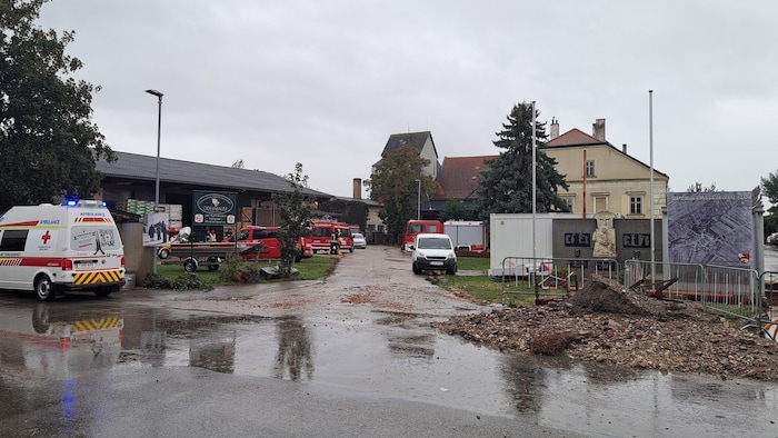 Die Halle direkt gegenüber der Pfarrkirche Rust musste als Floriani-Zentrale dienen.
