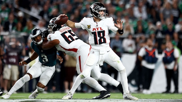 Victory for the Atlanta Falcons (Bild: Getty Images/Tim Nwachukwu)