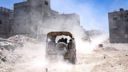Eine von der israelischen Armee geführte Journalisten-Tour im Gazastreifen