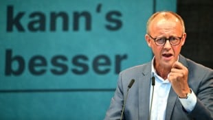 Kann er es besser? Friedrich Merz (Bild: AFP/Tobias SCHWARZ)